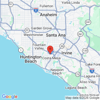 Map to Coastal Family Dental office in Costa Mesa, CA