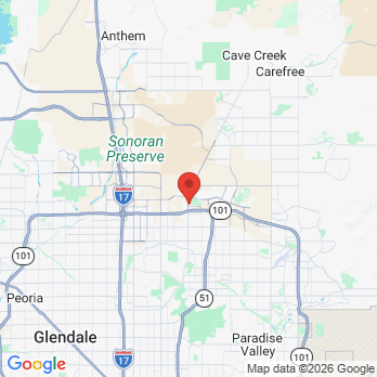 Map to Rising Smiles Dentistry office in Phoenix, AZ