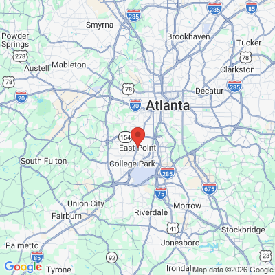 Map to  office in East Point, GA
