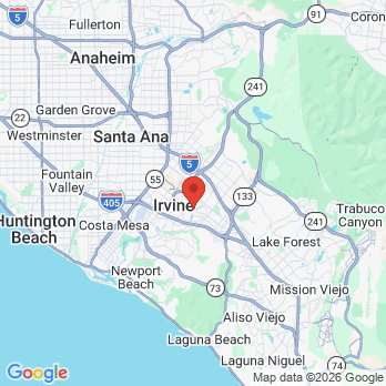 Map to Parkview Dental Group office in Irvine, CA