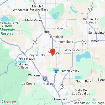 Map to  office in Menifee, CA