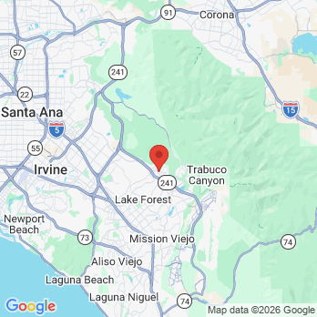Map to Canvas Dental Care office in Lake Forest, CA