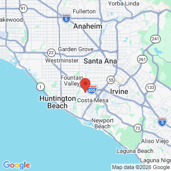Map to Eric Swainston, DDS, Inc. office in Costa Mesa, CA