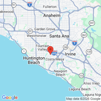 Map to Narita Family Dental office in Costa Mesa, CA