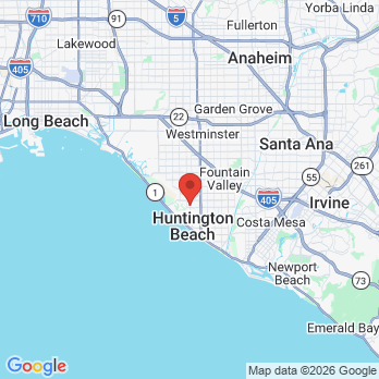 Map to Cardinal Dental office in Huntington Beach, CA