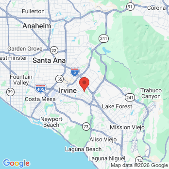 Map to Cal dental  office in Irvine, CA