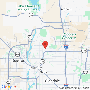 Map to Desert Summit Dentistry office in Peoria, AZ