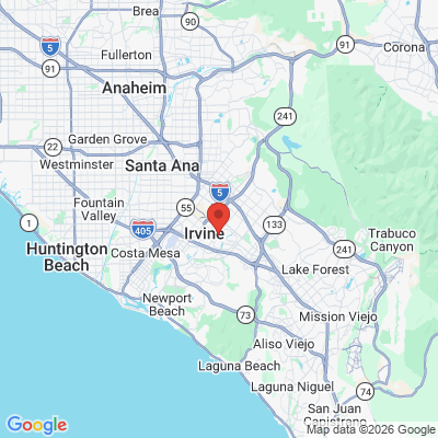 Map to Joseph Dental Group office in Irvine, CA