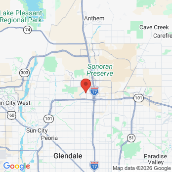 Map to SMILE EXPLORERS PEDIATRIC DENTISTRY office in Glendale, AZ