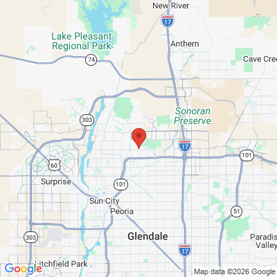 Map to Jennifer Fineberg D.D.S., P.C. office in Glendale, AZ