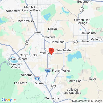 Map to  office in Menifee, CA