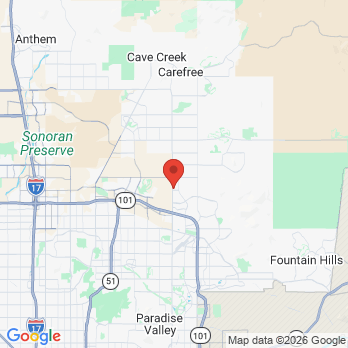 Map to North Scottsdale Dentistry office in Scottsdale, AZ