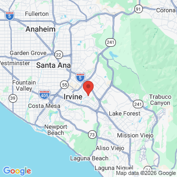 Map to Clear Dental office in Irvine, CA