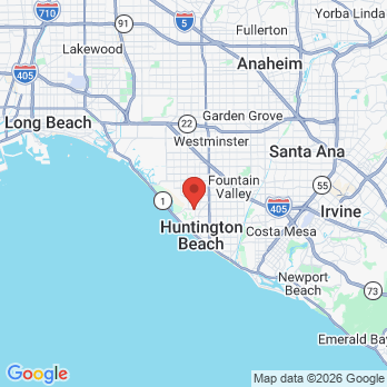 Map to Peninsula Dentisrty office in Huntington Beach, CA