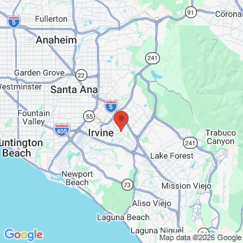 Map to Irvine Pediatric Dentistry and Orthodontics office in Irvine, CA