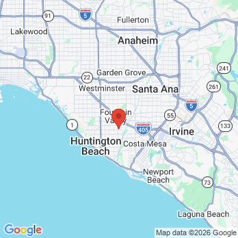 Map to Elements Dentistry office in Fountain Valley, CA