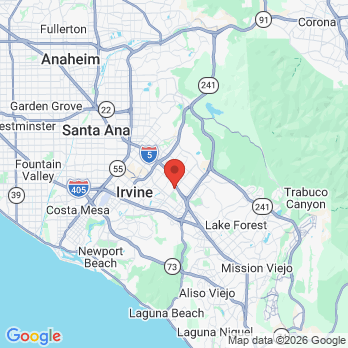 Map to Irvine Dental Center office in Irvine, CA