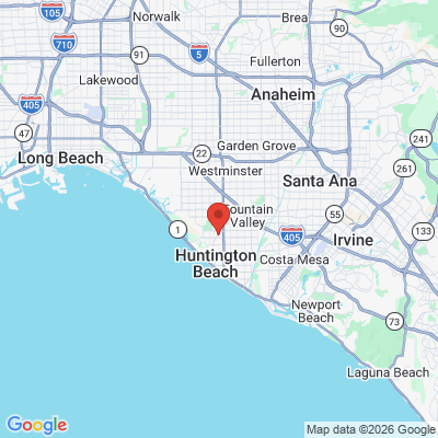 Map to Beachside Dental office in Huntington Beach, CA
