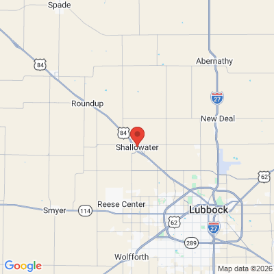 Map to  office in Shallowater, TX
