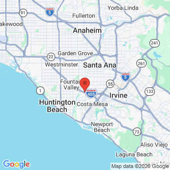 Map to DV Dentistry office in Costa Mesa, CA