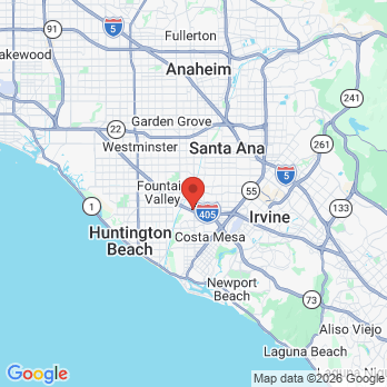 Map to Almodovar Dentistry office in Costa Mesa, CA