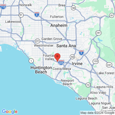 Map to Almodovar Dentistry office in Costa Mesa, CA