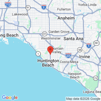 Map to big dental group office in Huntington Beach, CA