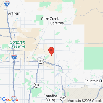 Map to Gateway Smiles Dentistry office in Phoenix, AZ
