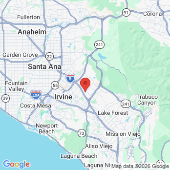 Map to Irvine  office in Irvine, CA