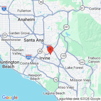 Map to Udream Dental office in Irvine, CA