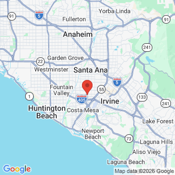 Map to Peter V Le, DDS office in Santa Ana,, CA