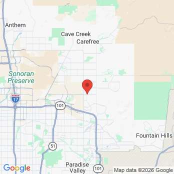 Map to North Scottsdale Dental office in Scottsdale, AZ