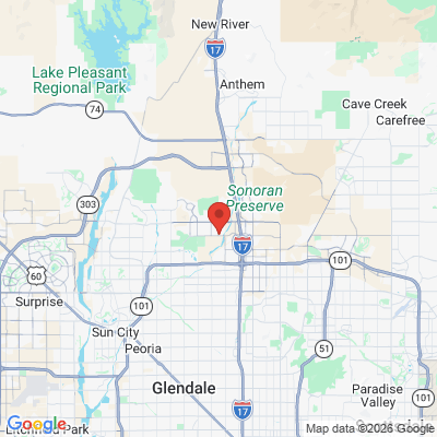 Map to  office in Glendale, AZ