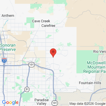 Map to Healthy Smiles Dentistry, PC office in Scottsdale, AZ