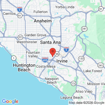 Map to MacArthur Family Dental office in Santa Ana, CA