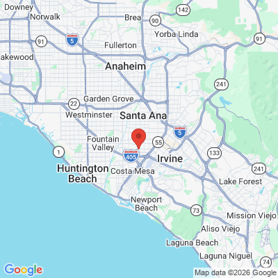 Map to Bay Dental office in Santa Ana, CA