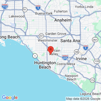 Map to Primary Office office in Fountain Valley, CA