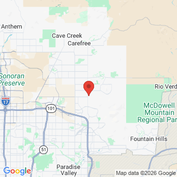 Map to Pinnacle Peak Dental Care office in Scottsdale, AZ