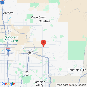 Map to Pinnacle Peak Orthodontics office in Scottsdale, AZ