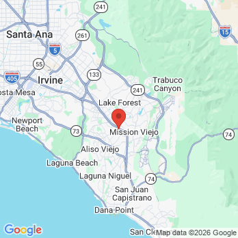 Map to Alicia Dental office in Laguna Hills, CA