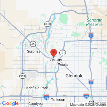 Map to AZ Dentist 1st Classic Dental office in Sun City, AZ