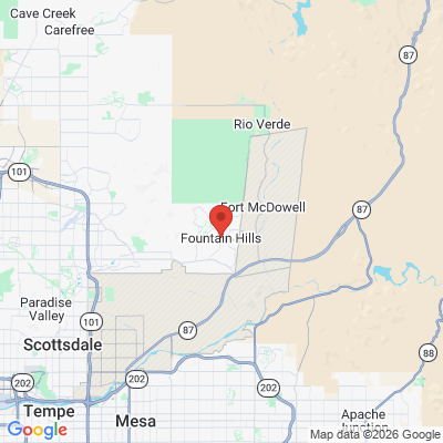 Map to  office in Fountain Hills, AZ