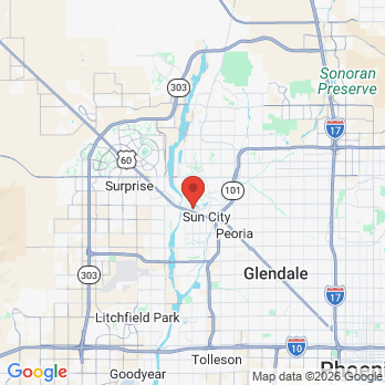 Map to Burns Dentistry - Sun City office in Sun City, AZ