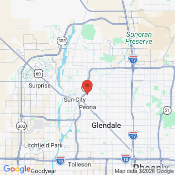 Map to All West Family Dentistry office in Peoria, AZ