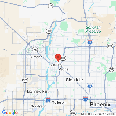 Map to Tooth Corps office in Peoria, AZ