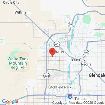 Map to Marley Park Dentistry office in Surprise, AZ