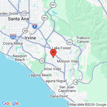 Map to 7 Day Dental office in Laguna Woods, CA