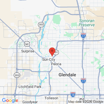 Map to New Smile Denture and Implants  office in Peoria, AZ
