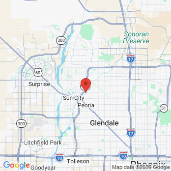 Map to Dr Eugene Kim (Alpha Dental) office in PEORIA, AZ
