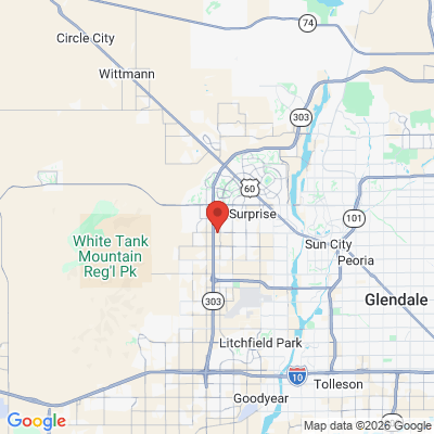 Map to  office in Surprise, AZ